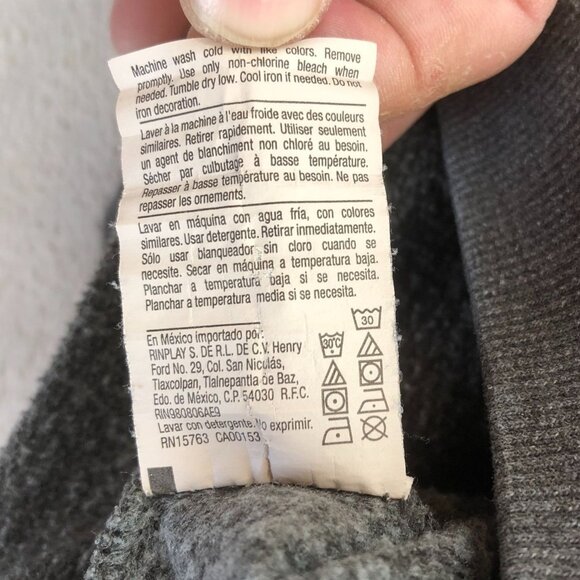 Champion Mens Sweatshirt Medium Gray Crewneck Pullover Classic Casual Travel - Picture 8 of 11